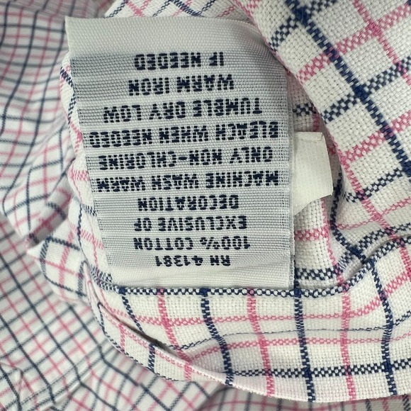 Ralph Lauren Slim Fit‎ Shirt Men's XL Long Sleeved Plaid Button Down Flesh Pony - Picture 13 of 15